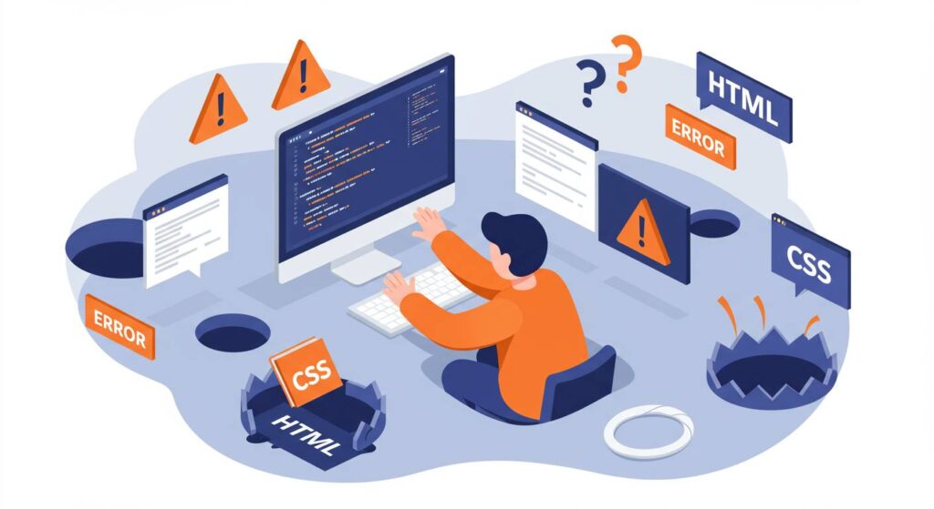 初心者がつまずくHTML/CSSの落とし穴と対処法