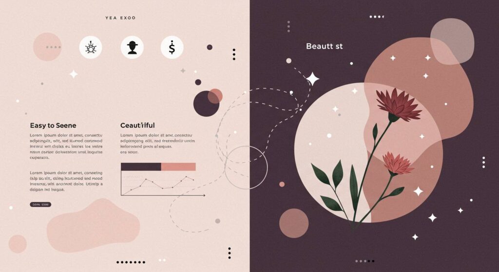 見やすい」と「美しい