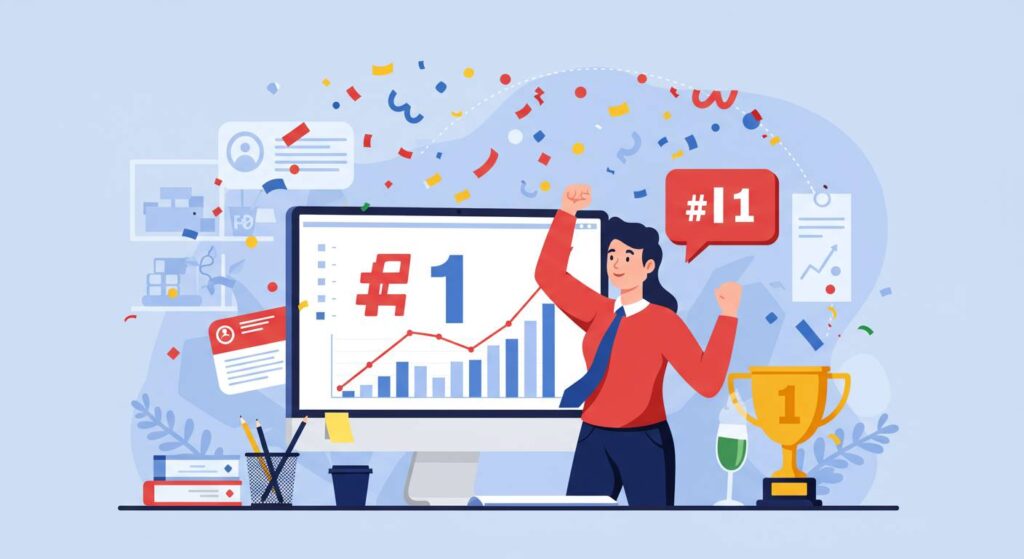 検索1位になりました