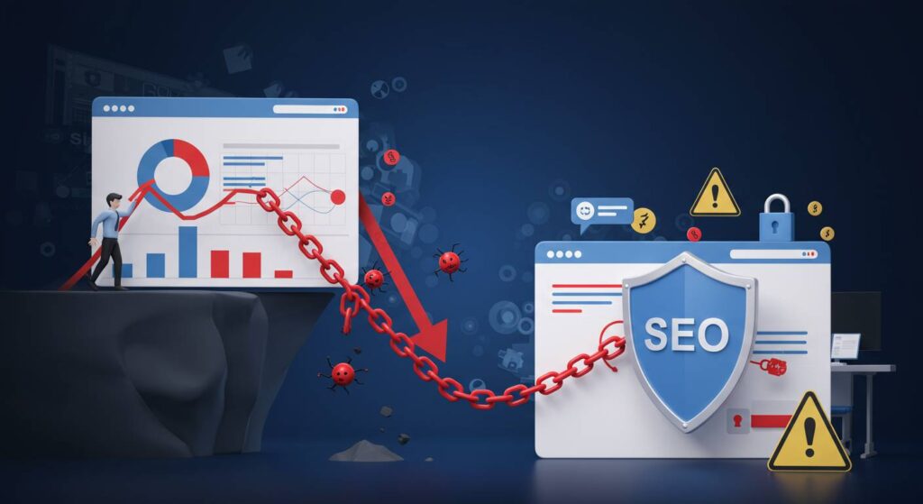 有害な被リンクで順位激落！？SEOを守るスパム対策の全知識