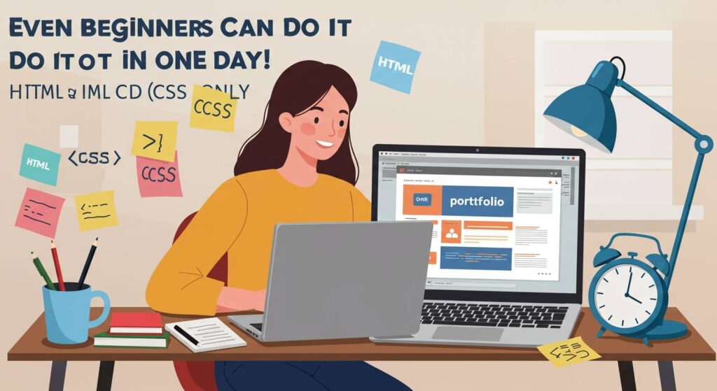 初心者でも1日でできる！HTMLとCSSだけで作るポートフォリオサイト